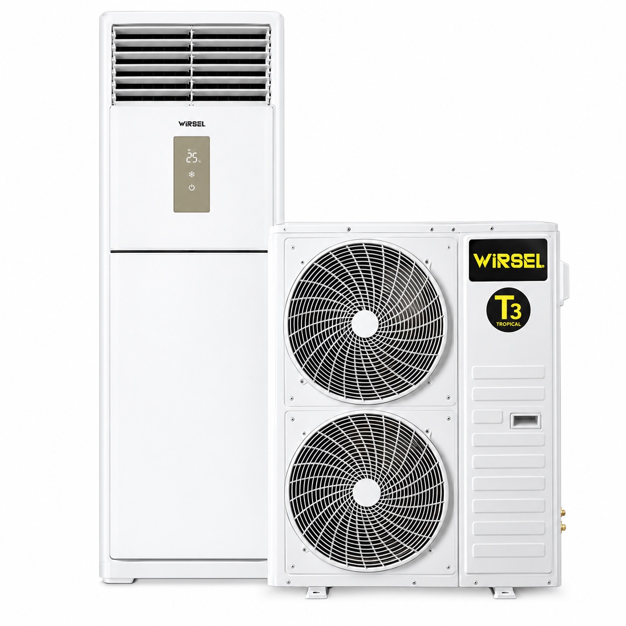 کولر گازی ایستاده ویربل 60 هزار سرد و گرم مدل WMRFSF-60HS2AMAW